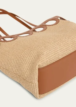 FerragamoGancini Frame Raffia Tote Bag