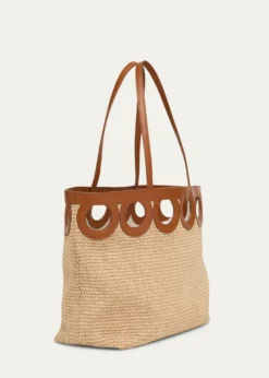 FerragamoGancini Frame Raffia Tote Bag
