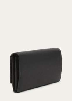 FerragamoGancino Flap Leather Wallet on Chain