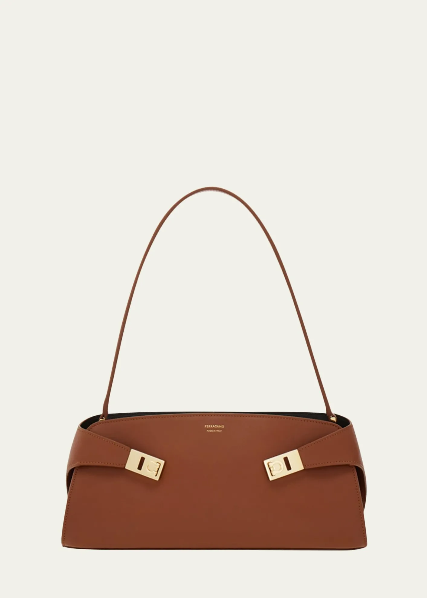 FerragamoHug East-West Leather Shoulder Bag