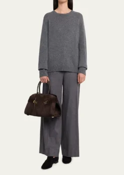 FerragamoHug Medium Suede Handbag