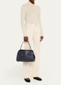 FerragamoHug Small Leather Top Handle Bag
