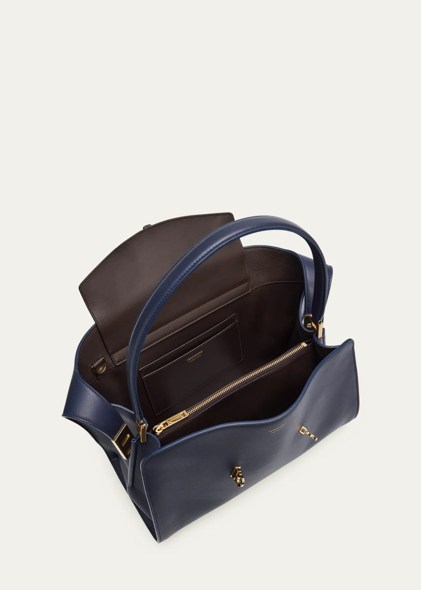 FerragamoHug Small Leather Top Handle Bag