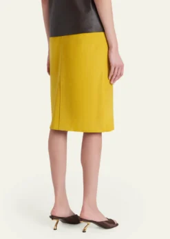 FerragamoLeather Pencil Skirt