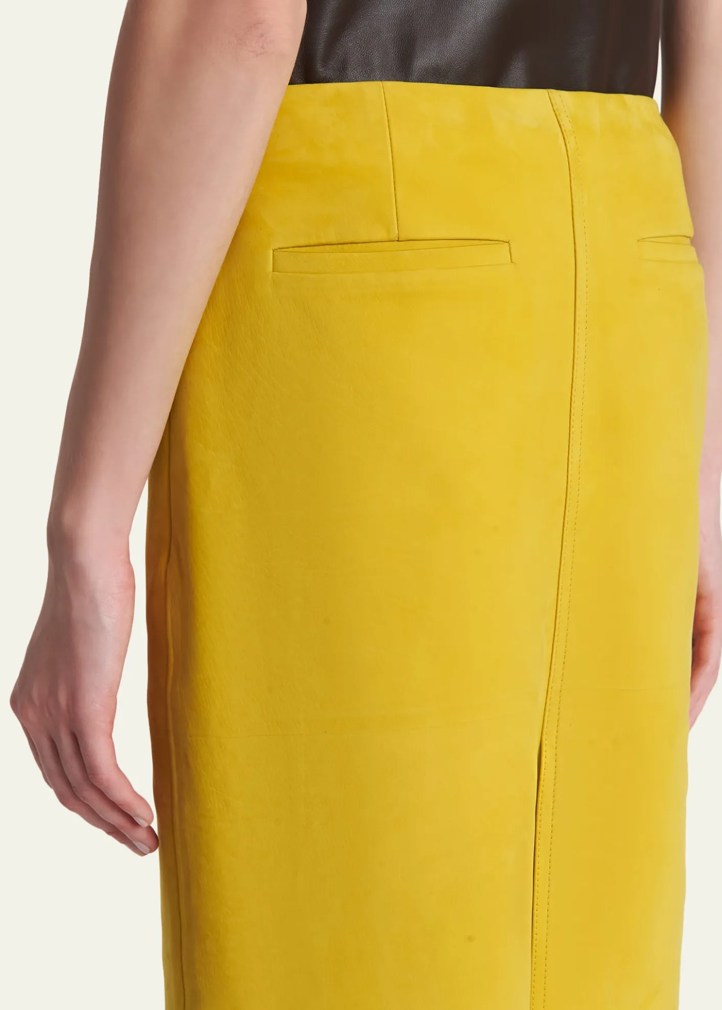 FerragamoLeather Pencil Skirt