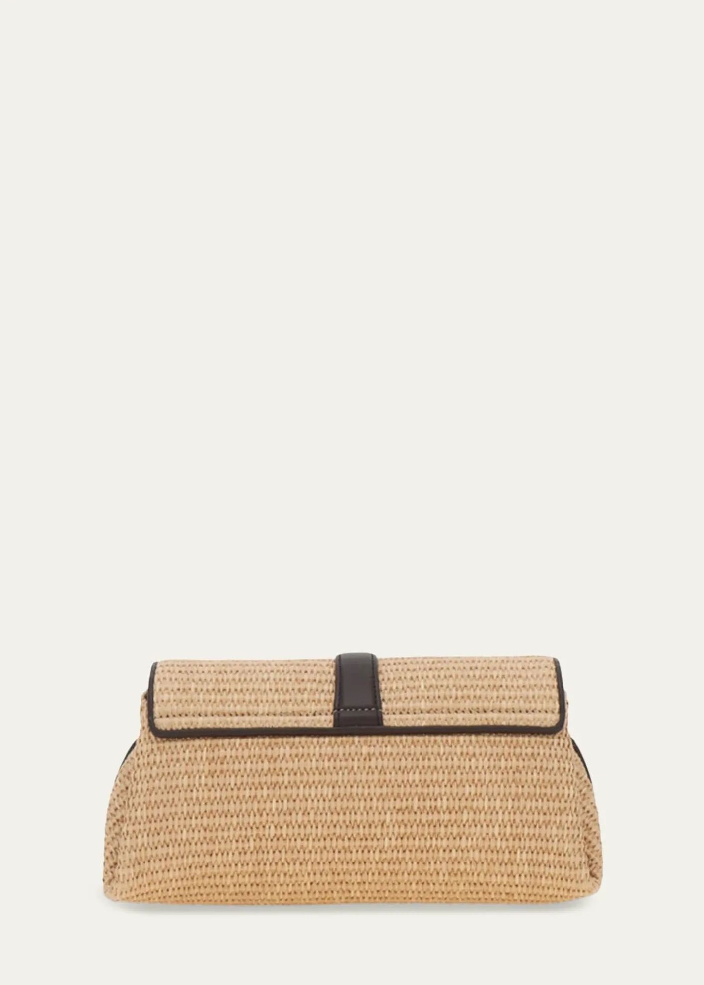 FerragamoLeather-Trim Raffia Crossbody Bag