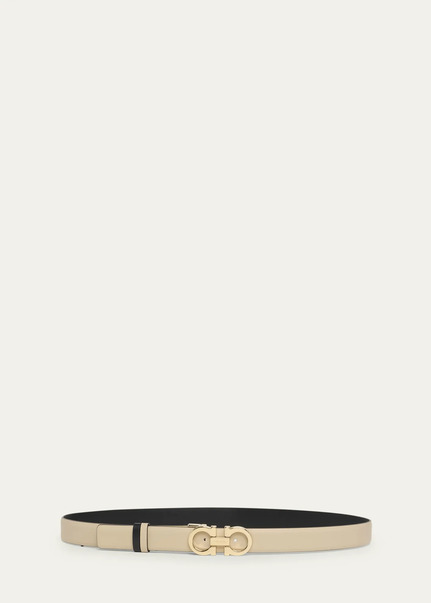 FerragamoMediterranean Gancini Leather Skinny Belt