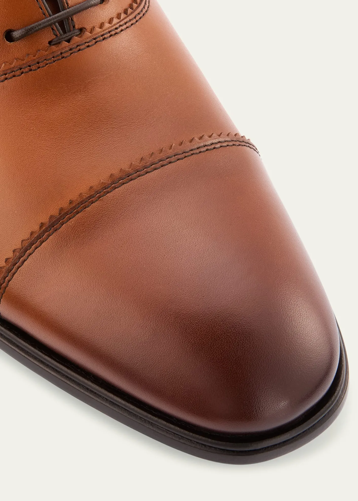 FerragamoMen's Boston Brogue Leather Cap-Toe Oxfords