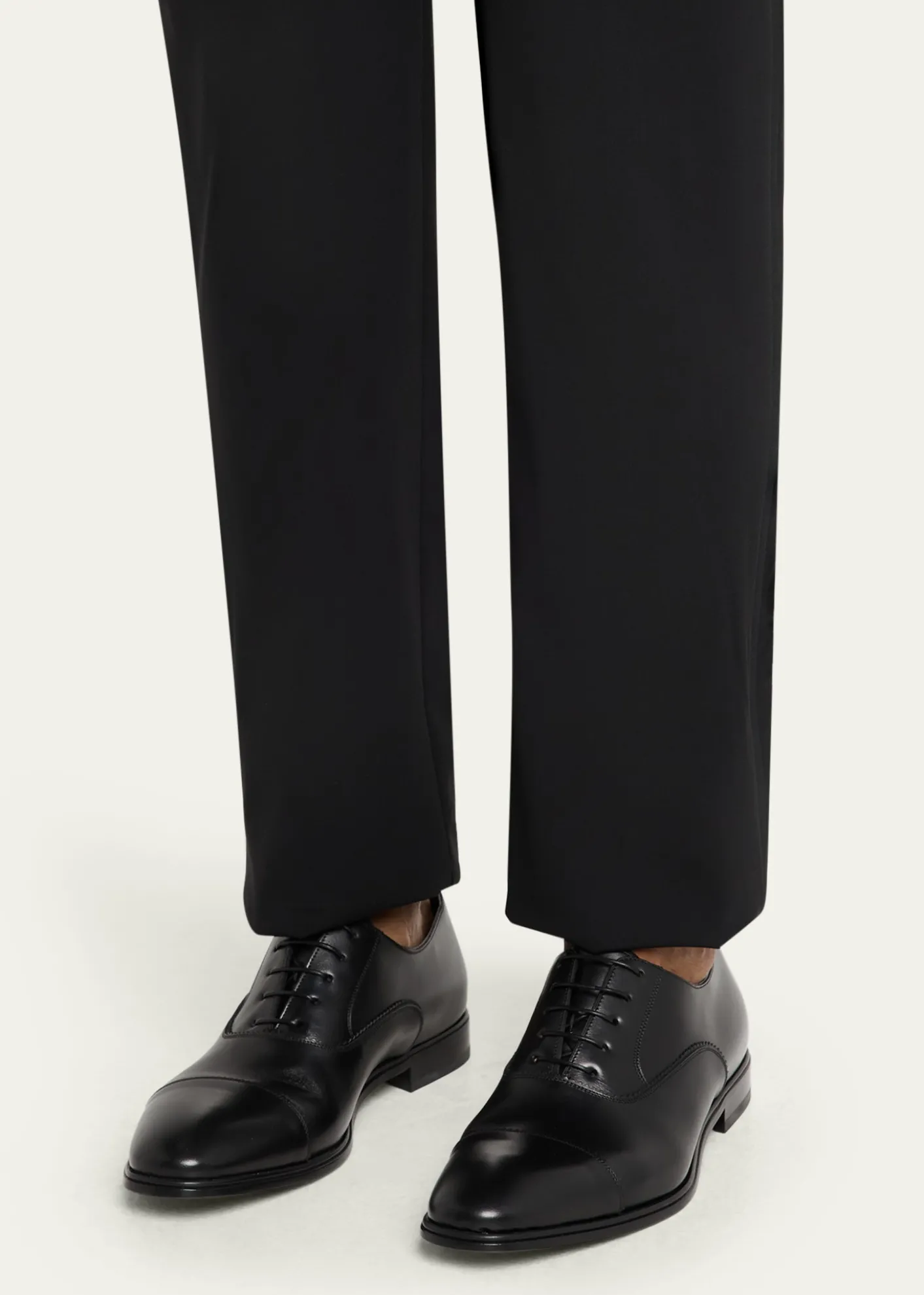 FerragamoMen's Boston Brogue Leather Cap-Toe Oxfords
