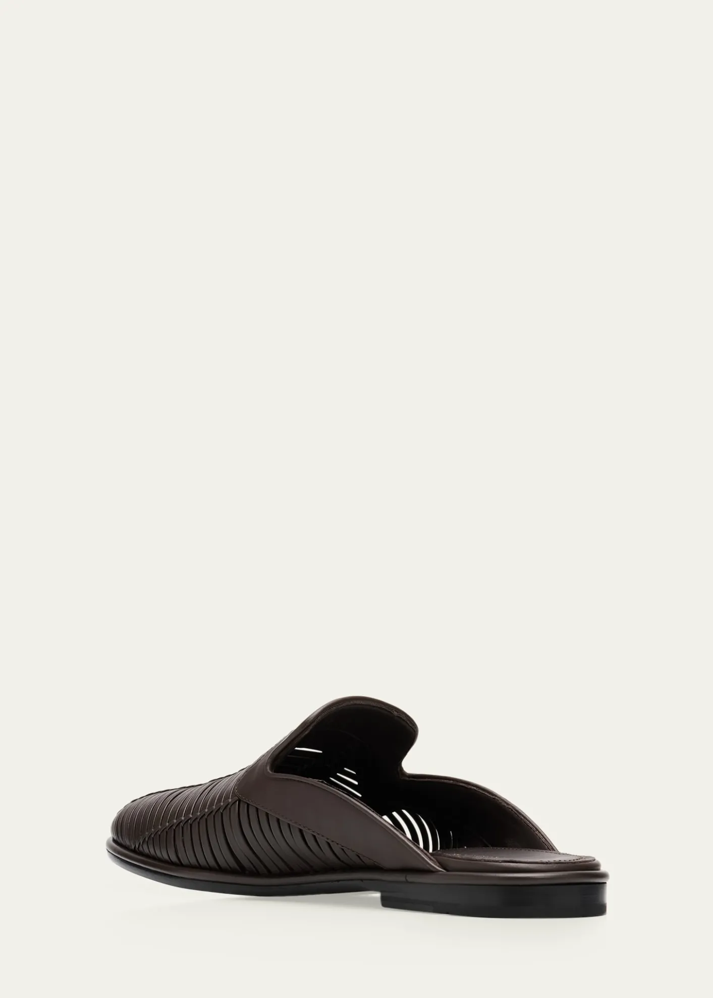 FerragamoMen's Double-Stitched Leather Slide Mules