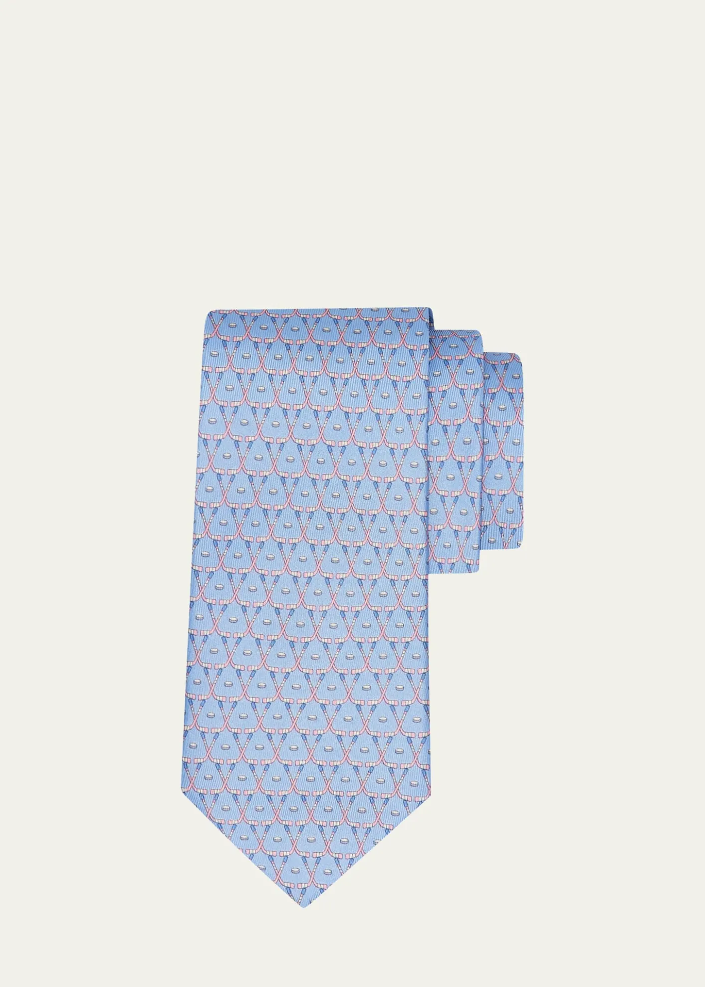 FerragamoMen's Geometric Hockey Stick Silk Tie