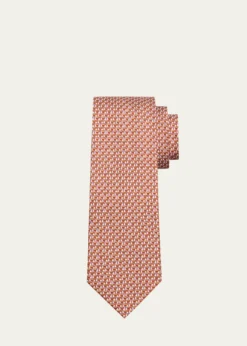 FerragamoMen's Micro-Sailboat Print Tie