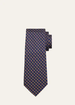 FerragamoMen's Micro-Whale Print Tie