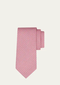 FerragamoMen's Mini-Snail Silk Tie