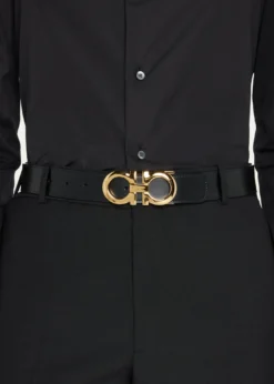 FerragamoMen's Reversible Double-Gancini Leather Belt