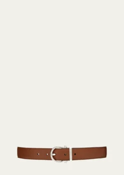 FerragamoMen's Reversible Leather Gancio-Buckle Belt