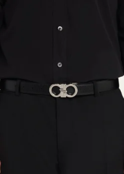 FerragamoMen's Reversible Leather Gancini-Buckle Belt