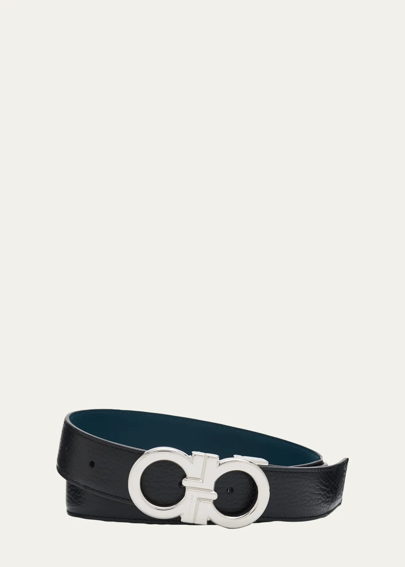 FerragamoMen's Reversible Leather Gancini-Buckle Belt