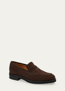 FerragamoMen's Stefano Scratch-Resistant Suede Penny Loafers