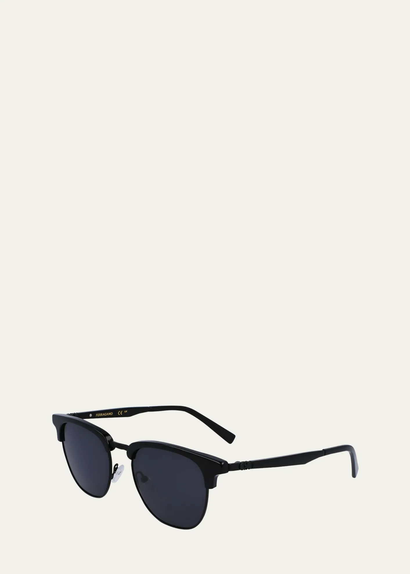 FerragamoMen's Timeless Acetate-Metal Square Sunglasses