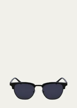 FerragamoMen's Timeless Acetate-Metal Square Sunglasses