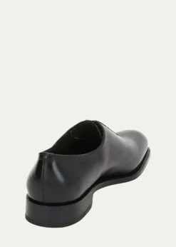 FerragamoMen's Angiolo Tramezza Whole-Cut Leather Lace-Up Shoes