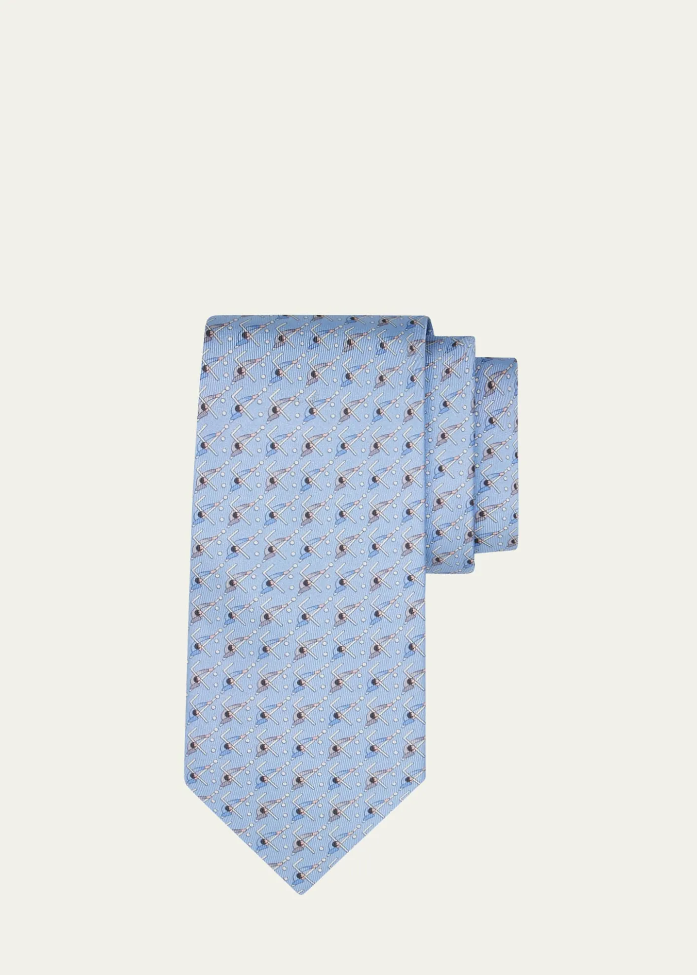 FerragamoMen's Billiards Micro-Print Tie