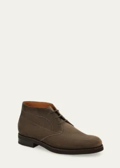 FerragamoMen's Blake Construction Suede Desert Boots
