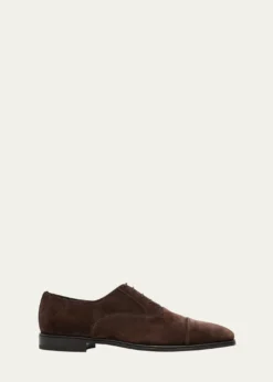 FerragamoMen's Boston Suede Cap Toe Oxford Shoes