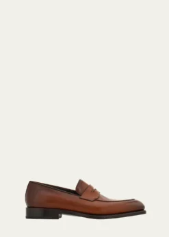 FerragamoMen's Brandy Tramezza Leather Penny Loafers