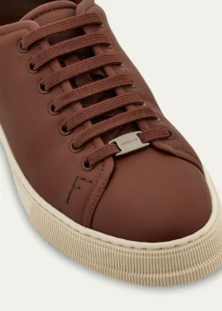 FerragamoMen's Bruce Deerskin Leather Low-Top Sneakers