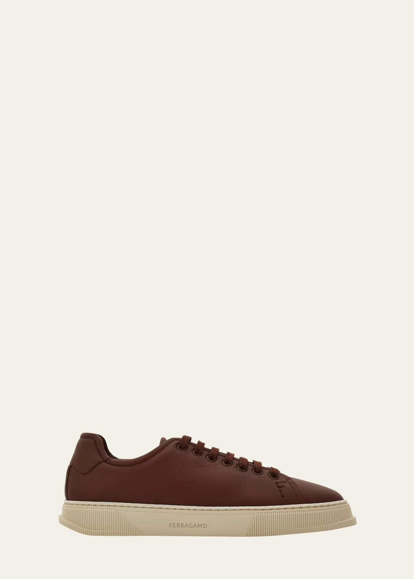 FerragamoMen's Bruce Deerskin Leather Low-Top Sneakers