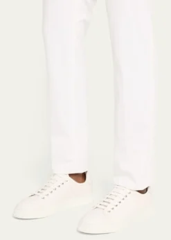 FerragamoMen's Clayton Mixed Leather Low-Top Sneakers