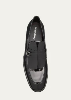 FerragamoMen's Desio Patent Leather Penny Loafers