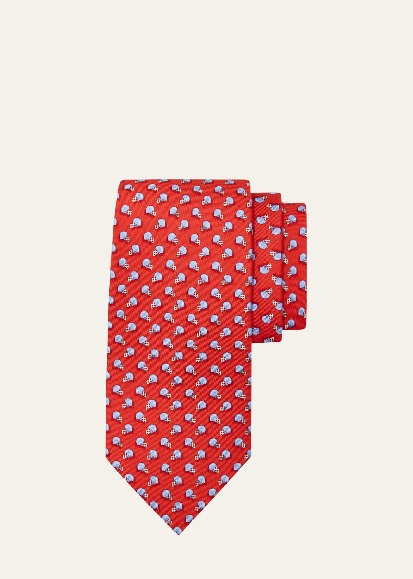 FerragamoMen's Football-Print Silk Tie