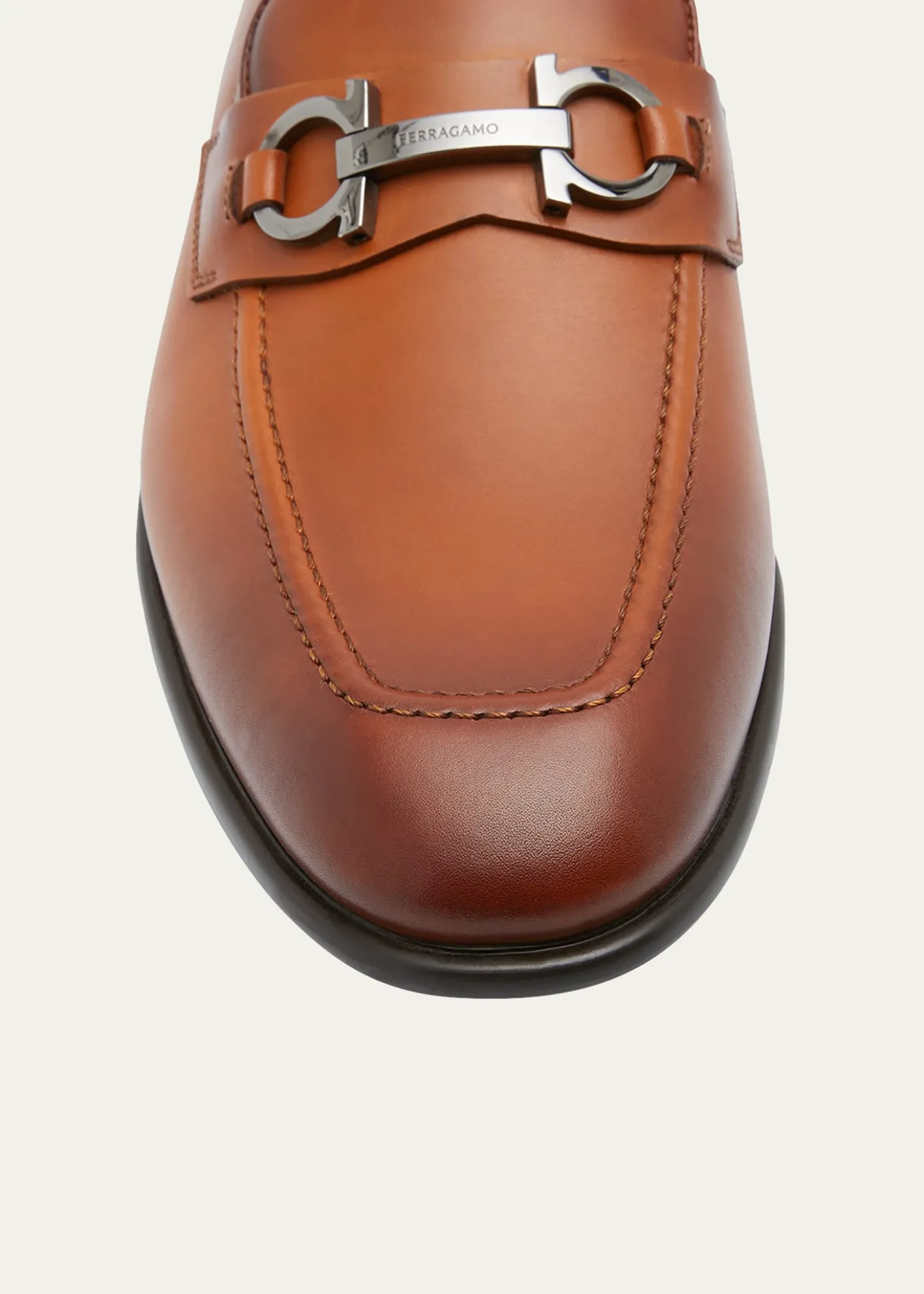 FerragamoMen's Foster Smooth Leather Gancini Bit Loafers