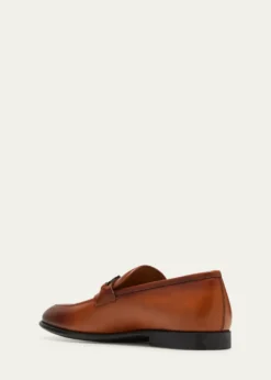 FerragamoMen's Foster Smooth Leather Gancini Bit Loafers