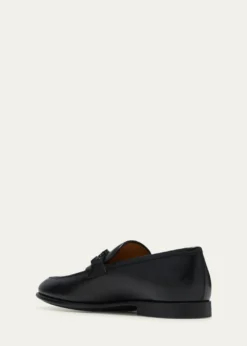 FerragamoMen's Foster Smooth Leather Gancini Bit Loafers