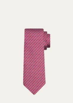 FerragamoMen's Fox Face and Tail Silk Tie