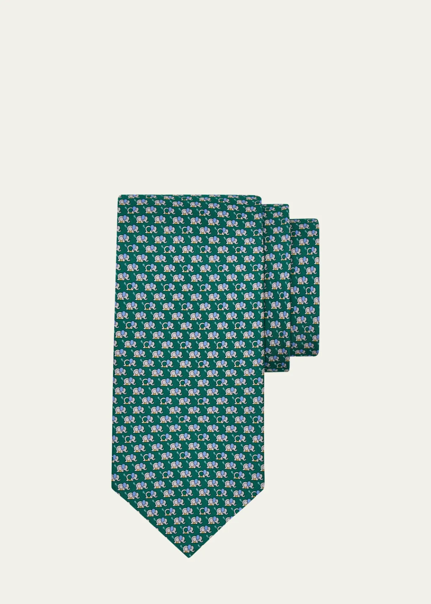 FerragamoMen's Gancio-Elephant Silk Tie