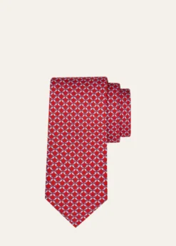 FerragamoMen's Geometric Fish-Print Tie