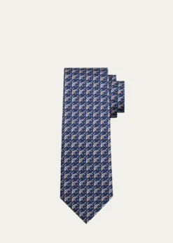FerragamoMen's Geometric-Print Tie
