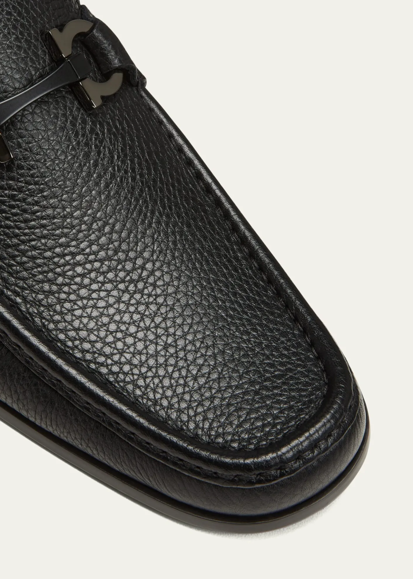 FerragamoMen's Grandioso Grained Calfskin Gancini Loafer