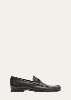 FerragamoMen's Grandioso Grained Calfskin Gancini Loafer