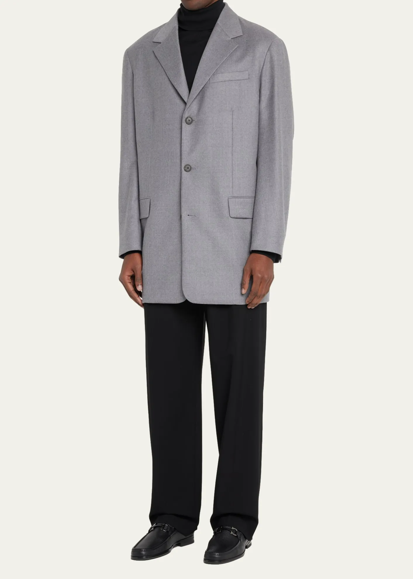 FerragamoMen's Grandioso Grained Calfskin Gancini Loafer