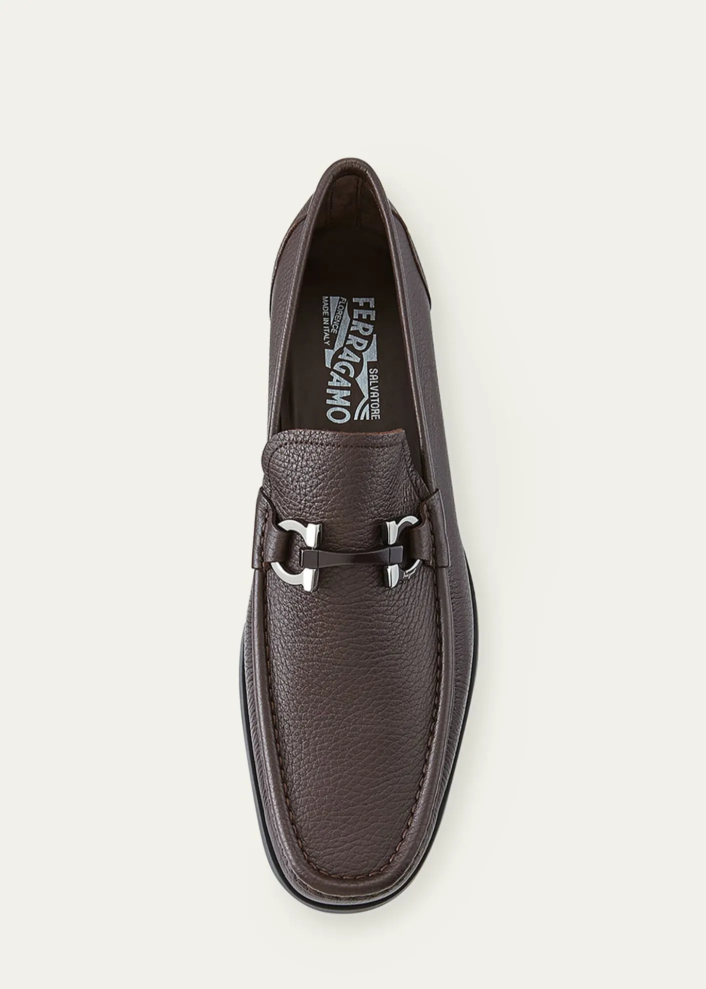 FerragamoMen's Grandioso Grained Calfskin Gancini Loafer