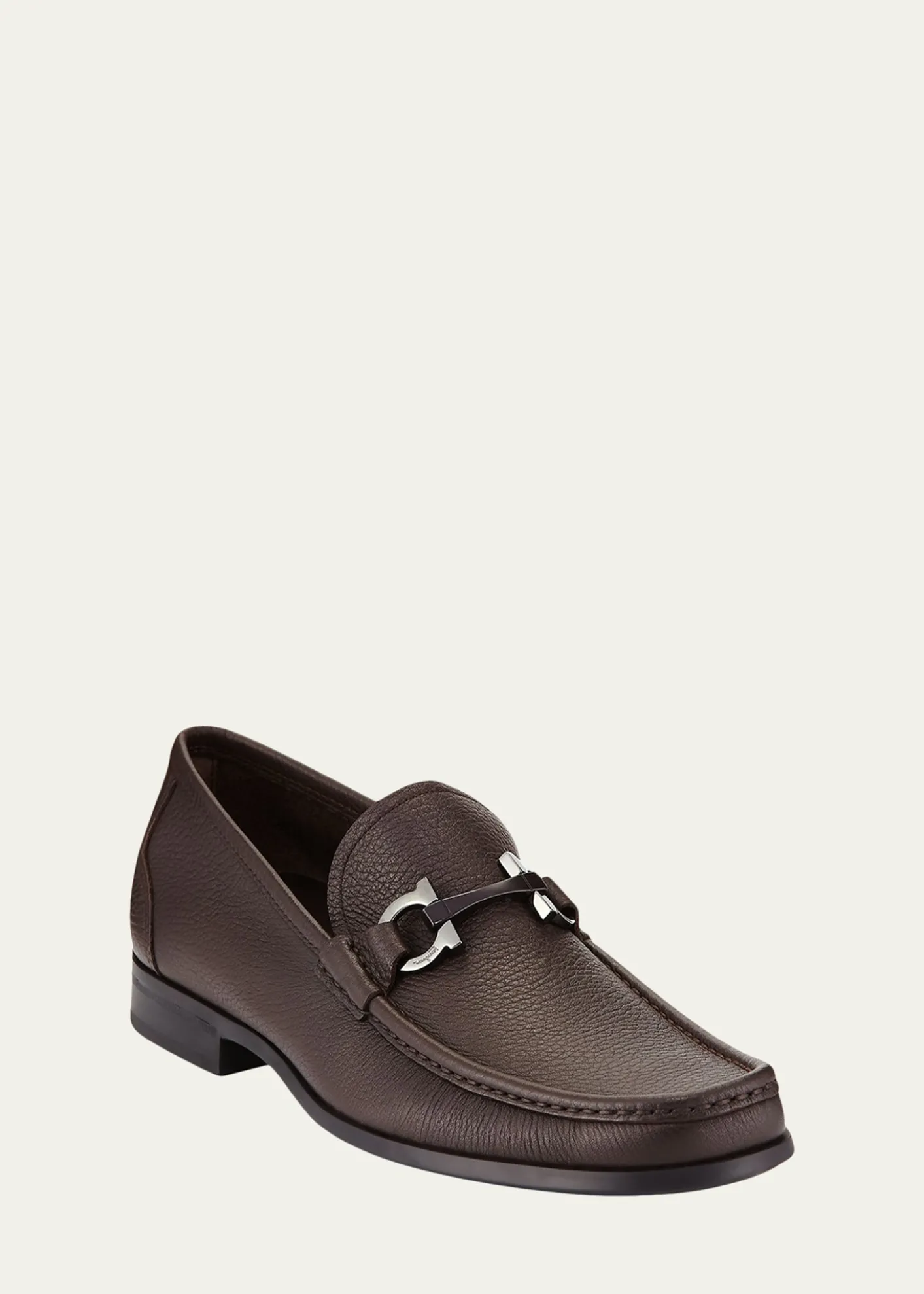 FerragamoMen's Grandioso Grained Calfskin Gancini Loafer