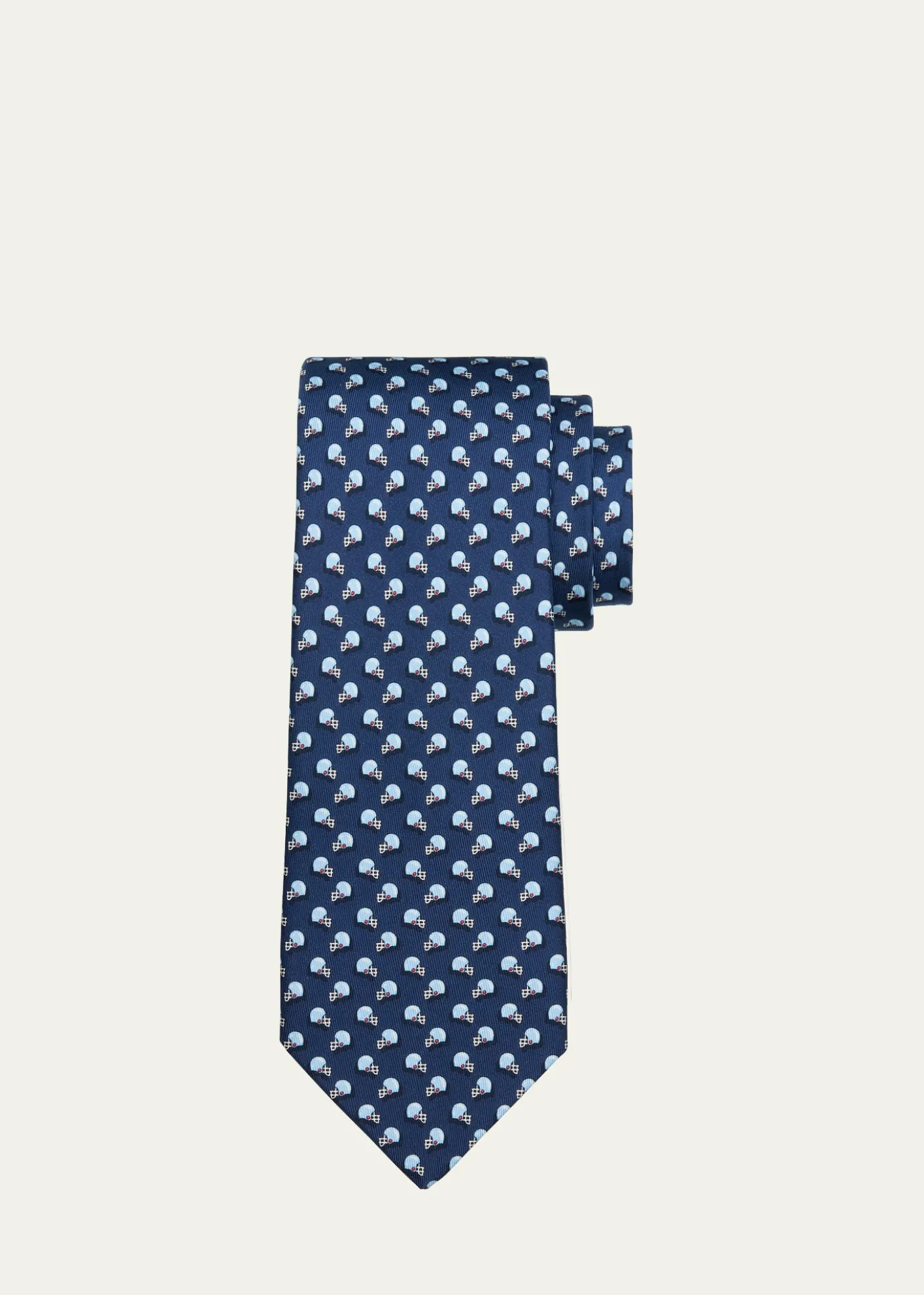 FerragamoMen's Helmet-Print Silk Tie