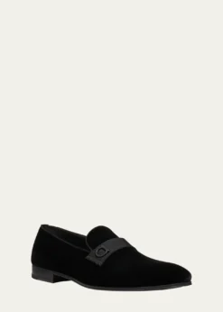 FerragamoMen's Lapo Velvet Loafers