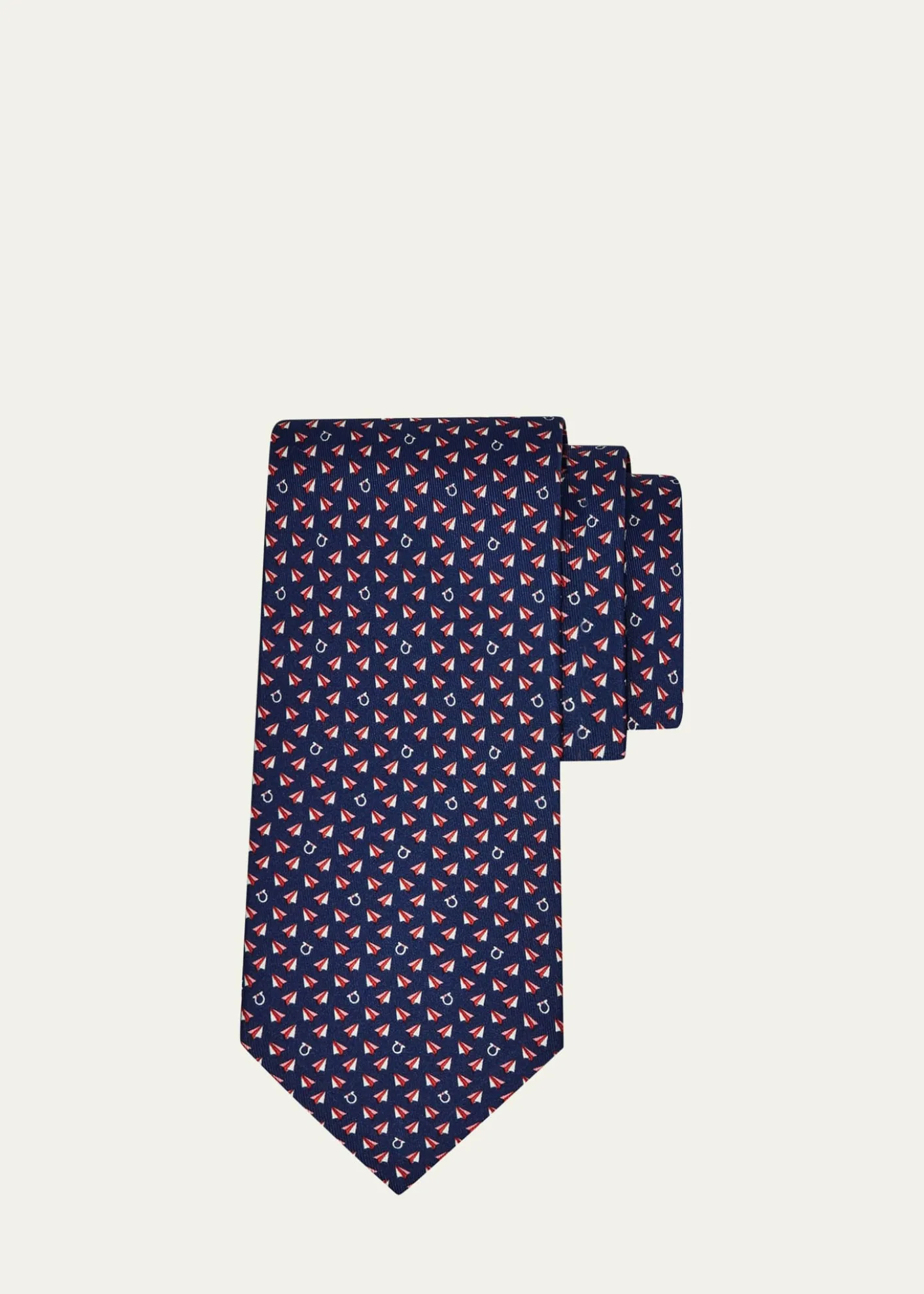 FerragamoMen's Mail Print Silk Tie